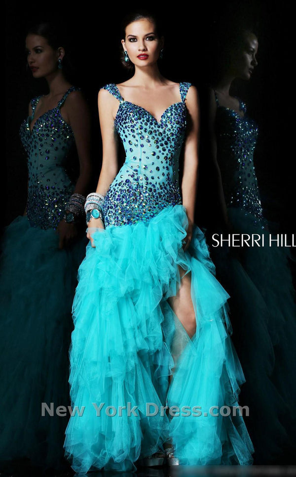 Sherri Hill 21008 Aqua