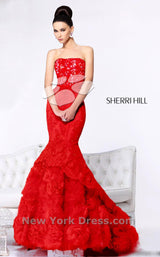 3 of 4 Sherri Hill 21014 Red