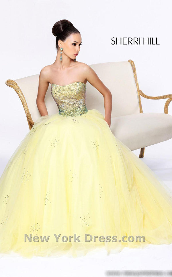 Sherri Hill 21020 Yellow