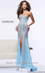 1 of 2 Sherri Hill 21029 Nude Multi