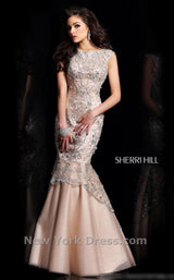 1 of 2 Sherri Hill 21051 Nude/Silver