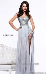 1 of 2 Sherri Hill 21056 Silver