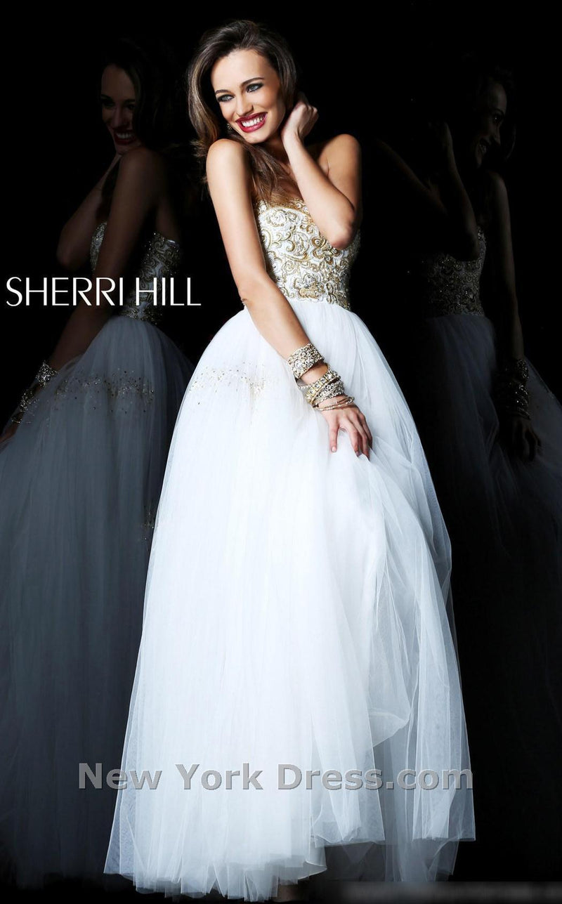 Sherri Hill 21059 Ivory/Gold