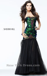 2 of 2 Sherri Hill 21060 Black Multi