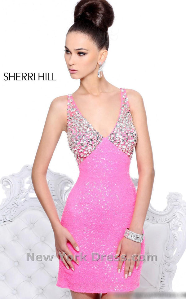 Sherri Hill 21125 Silver