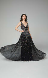 1 of 15 Primavera Couture 3609 Dress Black-Multi