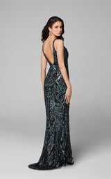 6 of 12 Primavera Couture 3612 Dress Black-Multi