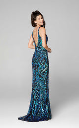 5 of 12 Primavera Couture 3612 Dress Black-Blue