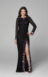 Primavera Couture 3614 Dress Black-Multi