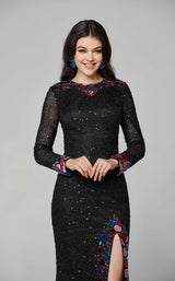 Primavera Couture 3614 Dress Black-Multi