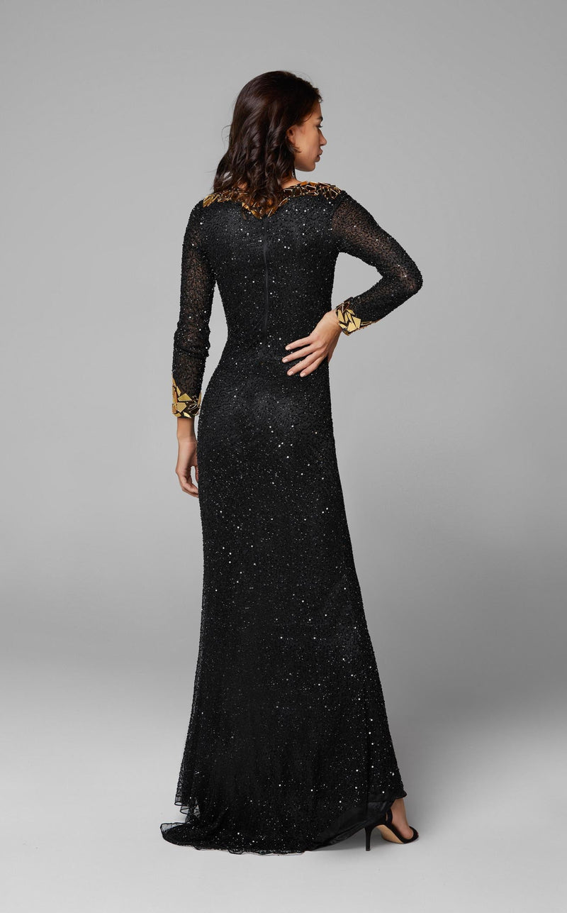 Primavera Couture 3614 Dress Black-Gold