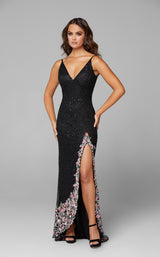 1 of 12 Primavera Couture 3618 Dress Black-Multi