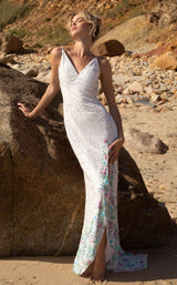 2 of 12 Primavera Couture 3618 Dress Ivory-Multi