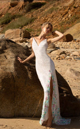 6 of 12 Primavera Couture 3618 Dress Ivory-Multi