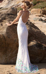 8 of 12 Primavera Couture 3618 Dress Ivory-Multi