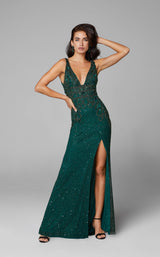 2 of 10 Primavera Couture 3621 Dress Forest-Green