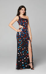 1 of 23 Primavera Couture 3623 Dress Black-Multi