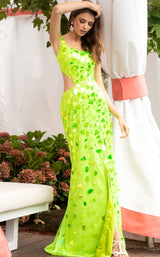 10 of 23 Primavera Couture 3623 Dress Neon-Green