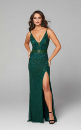 1 of 10 Primavera Couture 3626 Dress Forest-Green