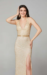 Primavera Couture 3635 Dress Nude-Gold