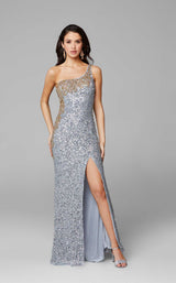 2 of 9 Primavera Couture 3637 Dress Platinum-Gold