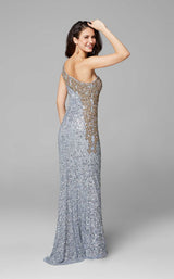 6 of 9 Primavera Couture 3637 Dress Platinum-Gold