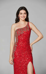 9 of 9 Primavera Couture 3637 Dress Red