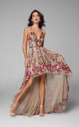 4 of 14 Primavera Couture 3639 Dress Nude-Multi