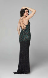 4 of 7 Primavera Couture 3644 Dress Black-Green