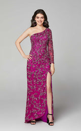 1 of 10 Primavera Couture 3645 Dress Cranberry
