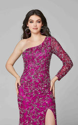 8 of 10 Primavera Couture 3645 Dress Cranberry