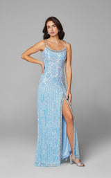 4 of 10 Primavera Couture 3648 Dress Powder-Blue