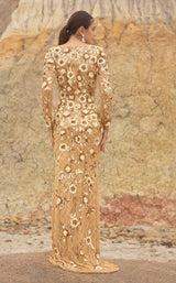4 of 5 Primavera Couture 3671 Dress Gold