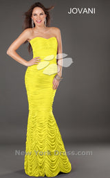 2 of 4 Jovani 73082 Yellow