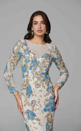 7 of 7 Primavera Couture 3675 Dress Nude-Multi