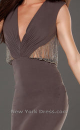 4 of 4 Jovani 73471 Gray