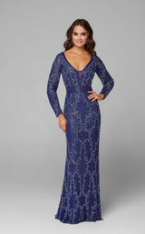 1 of 7 Primavera Couture 3676 Dress Midnight