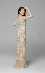 5 of 7 Primavera Couture 3676 Dress Nude-Gold