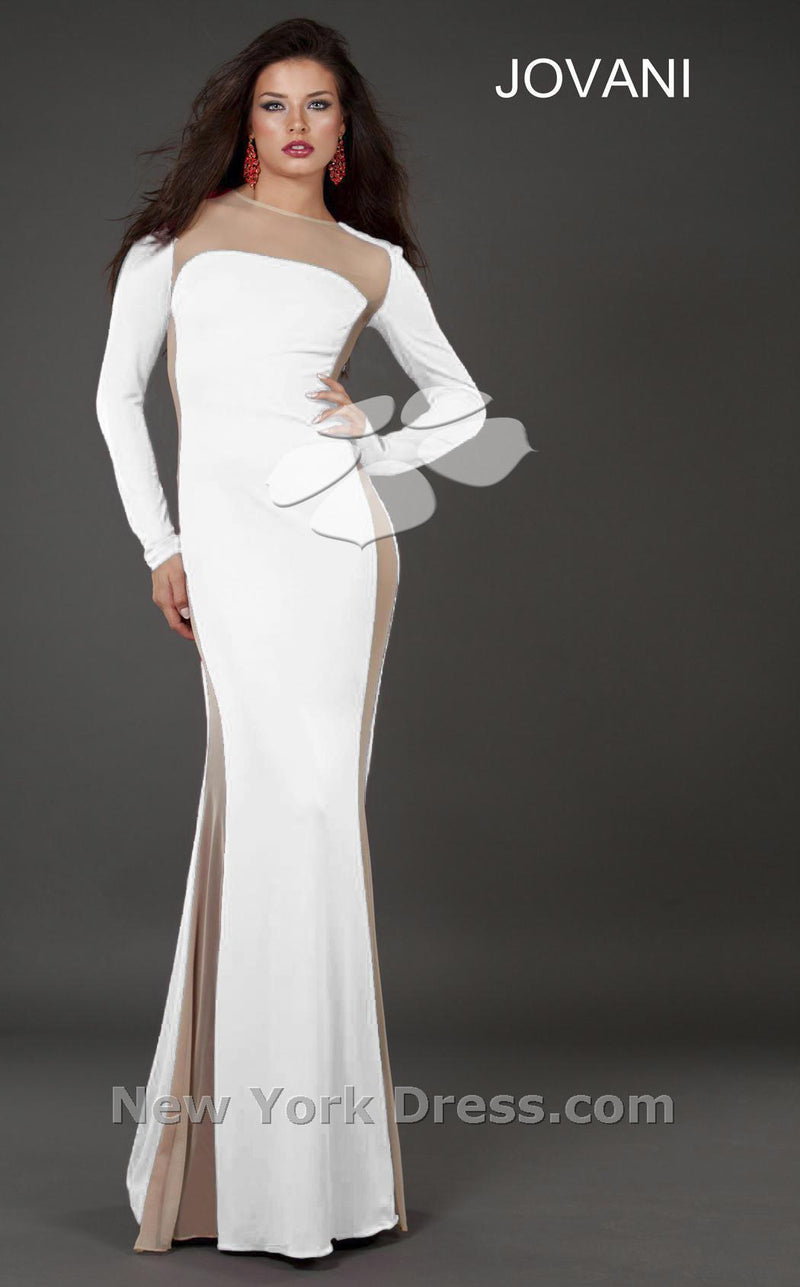 Jovani 74270 White/Nude