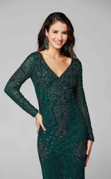 9 of 10 Primavera Couture 3677 Dress Forest-Green
