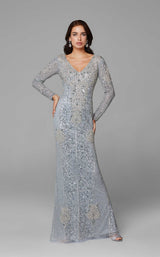 4 of 10 Primavera Couture 3677 Dress Platinum