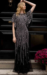 Primavera Couture 3681 Dress Black-Silver