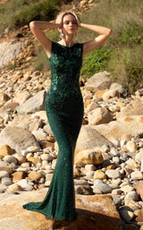 Primavera Couture 3682 Dress Forest-Green