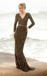 6 of 6 Primavera Couture 3684 Black/Gold