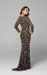 4 of 6 Primavera Couture 3688 Dress Black-Gold