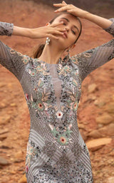 6 of 6 Primavera Couture 3689 Dress Platinum