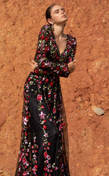 2 of 5 Primavera Couture 3691 Dress Black-Multi