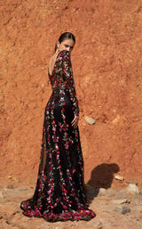 4 of 5 Primavera Couture 3691 Dress Black-Multi