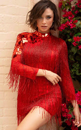 2 of 6 Primavera Couture 3701 Dress Red