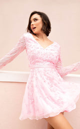 2 of 5 Primavera Couture 3716 Dress Pink
